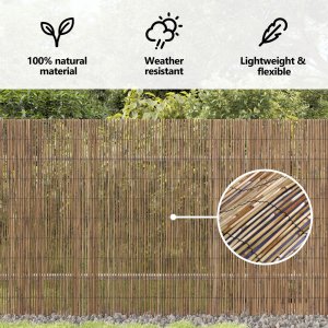 vidaXL vidaXL Ogrodzenie trzcinowe  300x140 cm 2