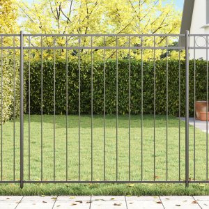 vidaXL Panel Ogrodzeniowy ze Stali Szarej 1.7x1.5 m 1