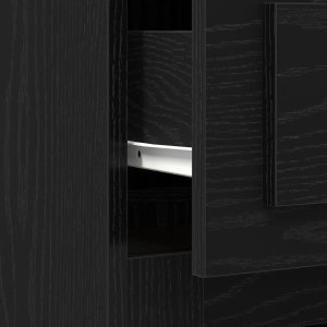 Biurko vidaXL Czarne 115 cm x 75 cm 9