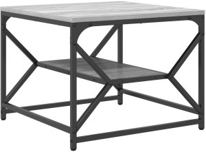 vidaXL Stolik kawowy z półką - Szary sonoma - 51x50x40 cm 2