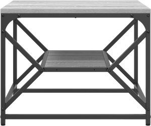 vidaXL Stolik kawowy z półką - Szary sonoma - 51x50x40 cm 6