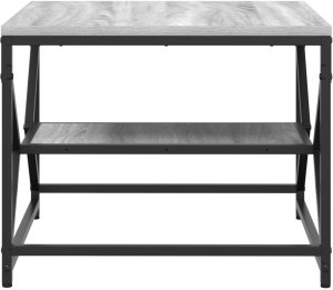vidaXL Stolik kawowy z półką - Szary sonoma - 51x50x40 cm 7