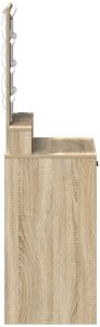 vidaXL Toaletka z lampkami LED - Sonoma Oak - 50x41x140 cm 6