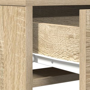 vidaXL Toaletka z lampkami LED - Sonoma Oak - 50x41x140 cm 10