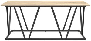 vidaXL Stolik kawowy Dąb Sonoma 100x50x40 cm Wykonany z drewna inżynieryjnego i metalu 4