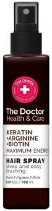 The Doctor Doctor Health & Care Keratin + Arginine Biotin Maximum Energy Hair Spray do włosów 150ml 1