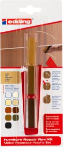 Edding 8901 - Furniture Repair Wax Kit Oak ( møbel Reparation Sæt) 1