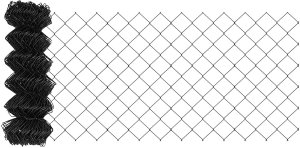 vidaXL Ogrodzenie z siatki z 10 słupkami Szare 0.6x10 m Stal 4