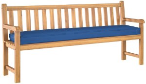 vidaXL Poduszka na paletę  na ławkę królewski niebieski 180x40x8 cm materiał Oxford 3