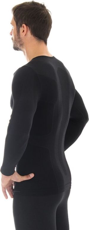 Brubeck Koszulka męska z długim rękawem COMFORT WOOL czarna r. XL (LS11600) 4