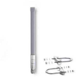 Antena z włókna szklanego LoRa 3 dBi Qoltec 30 cm zewnętrzna IP67 + magnetyczna podstawa z kablem 2m 9