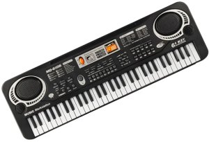 Keyboard pianino elektryczne dla dzieci 61 klawiszy + mikrofon 2