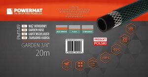 Wąż ogrodowy Powermat GARDEN 3/4" 20m 2