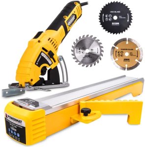 Pilarka precyzyjna tarczowa 1200W Powermat PM-PPT-1200 + prowadnica + 3 tarcze 1