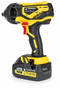 Akumulatorowy klucz udarowy 3Ah 20V Powermat PM-AKU-20V-3A + walizka 3