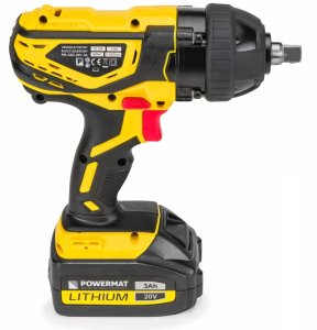 Akumulatorowy klucz udarowy 3Ah 20V Powermat PM-AKU-20V-3A + walizka 4