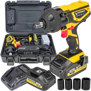 Akumulatorowy klucz udarowy 3Ah 20V Powermat PM-AKU-20V-3A + walizka 10