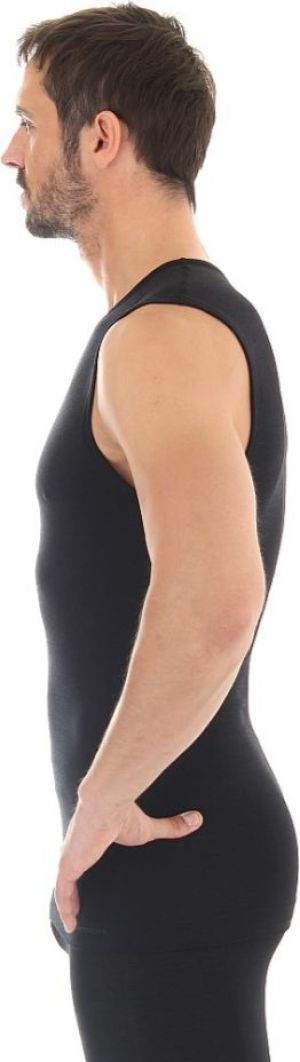 Brubeck Koszulka męska bez rękawów COMFORT WOOL czarna r. M (SL10160) 3