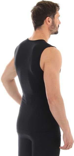 Brubeck Koszulka męska bez rękawów COMFORT WOOL czarna r. M (SL10160) 6