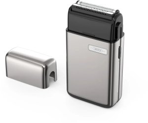 Bezprzewodowa maszynka do golenia golarka podróżna XO CF8 szara 2