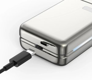 Bezprzewodowa maszynka do golenia golarka podróżna XO CF8 szara 4