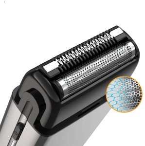 Bezprzewodowa maszynka do golenia golarka podróżna XO CF8 szara 5