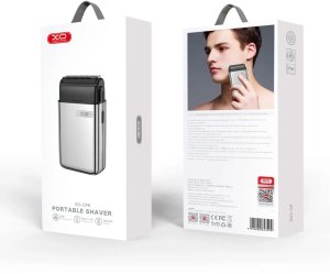 Bezprzewodowa maszynka do golenia golarka podróżna XO CF8 szara 7