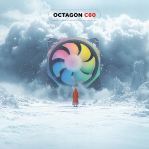 Chłodzenie CPU Rampage Octagon C60 (OCTAGONC60-BLACK) 5