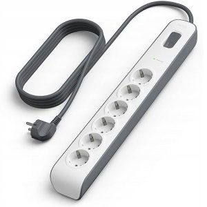 Belkin Listwa zasilająca przeciwprzepięciowa 650J, 6 gniazd Schuko, 2m 1