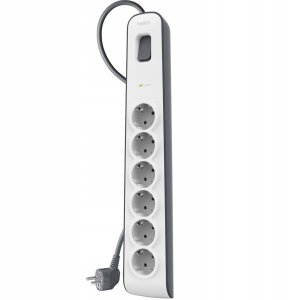 Belkin Listwa zasilająca przeciwprzepięciowa 650J, 6 gniazd Schuko, 2m 3