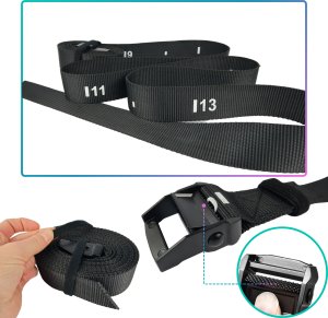 Kółka gimnastyczne drewniane koła do ćwiczeń Revity Gym Rings z miarką i owijkami 5