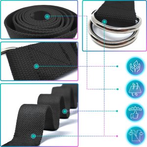 Pasek do ćwiczeń jogi i pilatesu Revity 200 x 3.8 cm 3