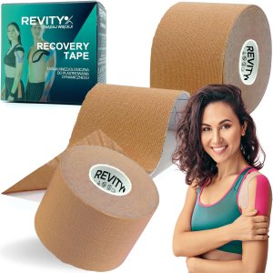 Taśma kinezjologiczna Revity kinesiology tape 5 cm x 5 m plastry medyczne 1 szt. 1