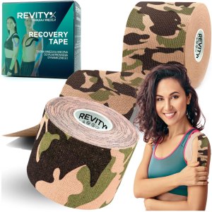 Taśma kinezjologiczna Revity kinesiology tape 5 cm x 5 m plastry medyczne 1 szt. 1