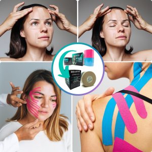 Revity Taśma kinezjologiczna do twarzy i biustu medyczna kinesio tape 5 cm x 5 m 1 szt. 9