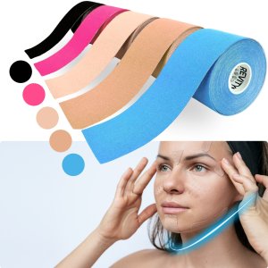 Revity Taśma kinezjologiczna do twarzy i biustu medyczna kinesio tape 5 cm x 5 m 1 szt. 3