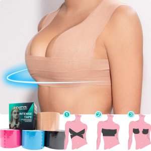 Revity Taśma kinezjologiczna do twarzy i biustu medyczna kinesio tape 5 cm x 5 m 1 szt. 4