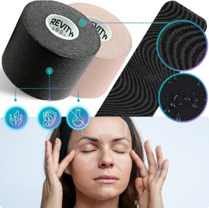 Revity Taśma kinezjologiczna do twarzy i biustu medyczna kinesio tape 5 cm x 5 m 1 szt. 5