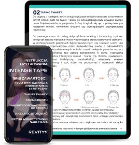 Taśma kinezjologiczna do twarzy i biustu medyczna Revity kinesio tape 5 cm x 5 m 1 szt. 14