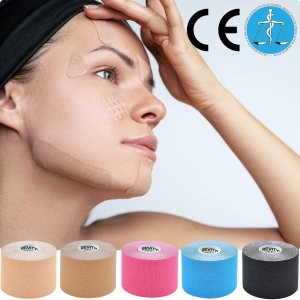 Taśma kinezjologiczna do twarzy i biustu medyczna Revity kinesio tape 5 cm x 5 m 1 szt. 2