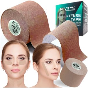 Taśma kinezjologiczna do twarzy i biustu medyczna Revity kinesio tape 5 cm x 5 m 1 szt. 1