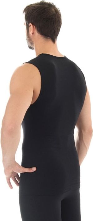 Brubeck Koszulka męska bez rękawów COMFORT WOOL czarna r. XL (SL10160) 4