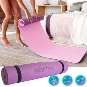 Mata treningowa do jogi ćwiczeń fitness pilatesu Revity 183 cm x 61 cm x 6 mm 15