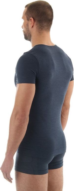 Brubeck Koszulka męska z krótkim rękawem COMFORT WOOL granatowa r. XL (SS11030) 3