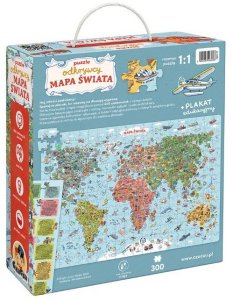 Czuczu Puzzle odkrywcy - Mapa świata 300 elementów 2