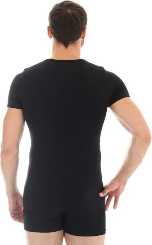 Brubeck Koszulka męska z krótkim rękawem COMFORT WOOL czarna r. XXL (SS11030) 5