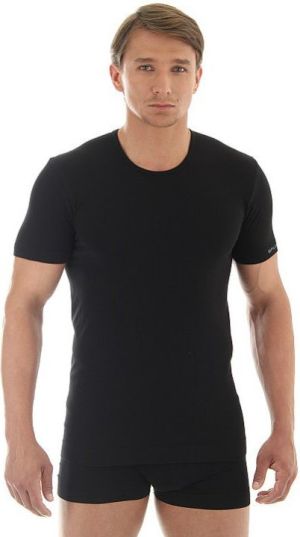 Brubeck Koszulka męska z krótkim rękawem Comfort Cotton czarna r. XL (SS00990A) 1