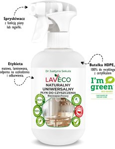 LAVECO Naturalny uniwersalny płyn do czyszczenia 0,5 l 2