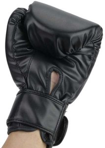 RĘKAWICE BOKSERSKIE 2 SZT OCHRONNE DUŻE MIĘKKIE NA RZEP DLA MŁODZIEŻY DOROSŁYCH DO ĆWICZEŃ TRENINGU BOKSU 3
