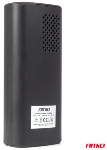 Kompresor samochodowy bezprzewodowy akumulatorowy powerbank LED USB-C 40W AMIO-04377 8